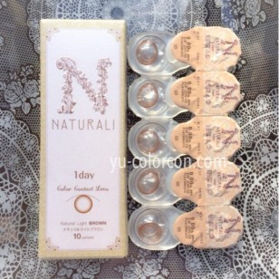 Naturali 1-Day Natural Light Brown 10片裝